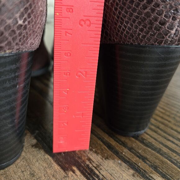 Vionic Suede Ankle Booties 322 Anne Java  Brown 10 NEW Snake Zip - Picture 11 of 16